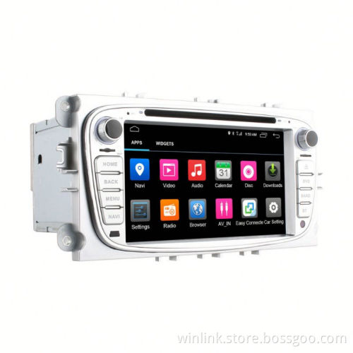 Wholesale Quad Core Android 6.0 car multimedia GPS For Ford Focus Mondeo 2004 - 2011 built in wifi 4G LTE support rear camera